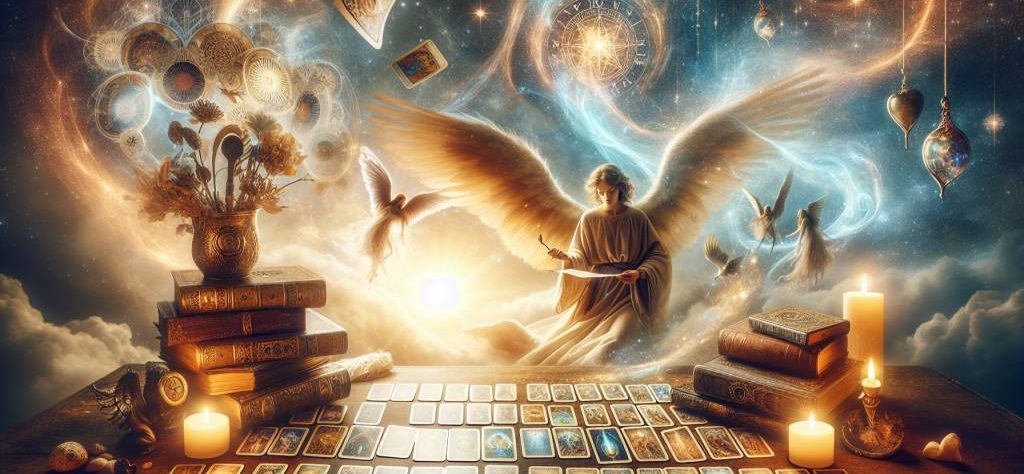 Tarot des anges: messagers célestes pour l'orientation et la paix