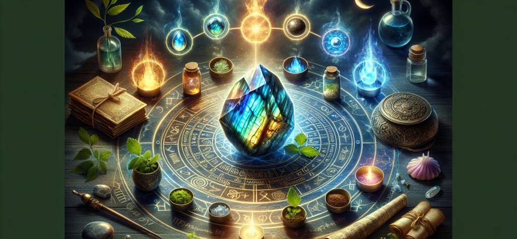 Etapes de purification d'une labradorite pour raviver son aura mystique