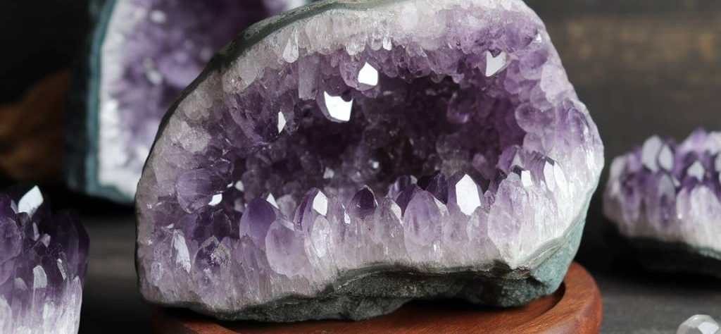 Les bienfaits de l'améthyste en lithothérapie : protection spirituelle et équilibre émotionnel