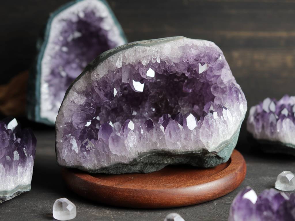 Les bienfaits de l'améthyste en lithothérapie : protection spirituelle et équilibre émotionnel