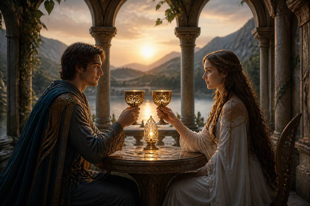 Le 2 de coupe en tarot : signification, amour et conseils