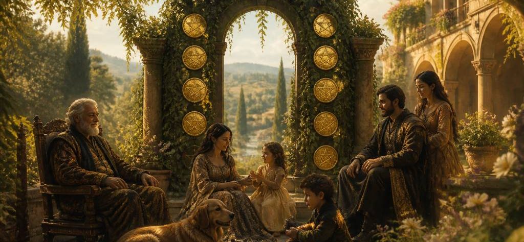 10 de pentacles : signification, amour et interprétation en tarot divinatoire